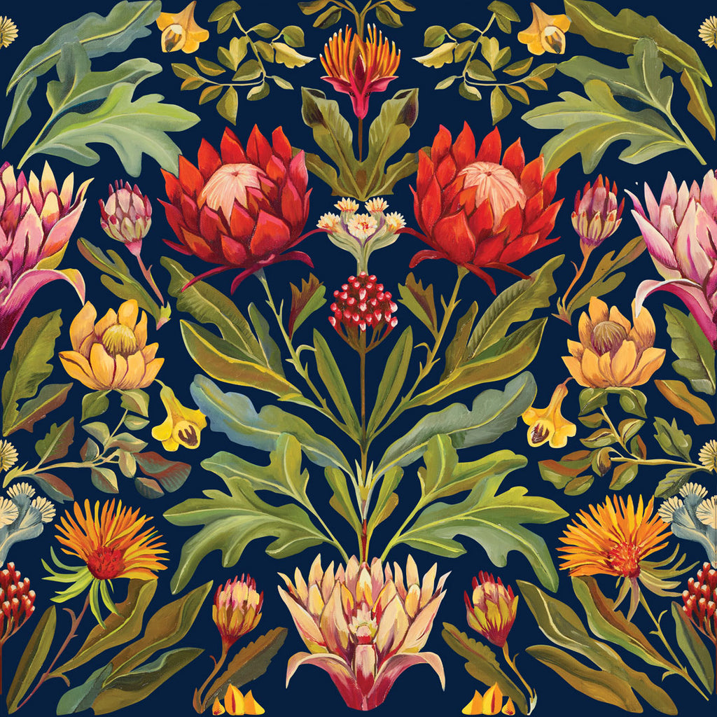 ALL•PORT Silk Kimono — Paradisiacal Protea