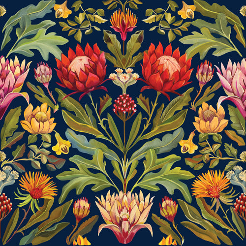 ALL•PORT Silk Kimono — Paradisiacal Protea