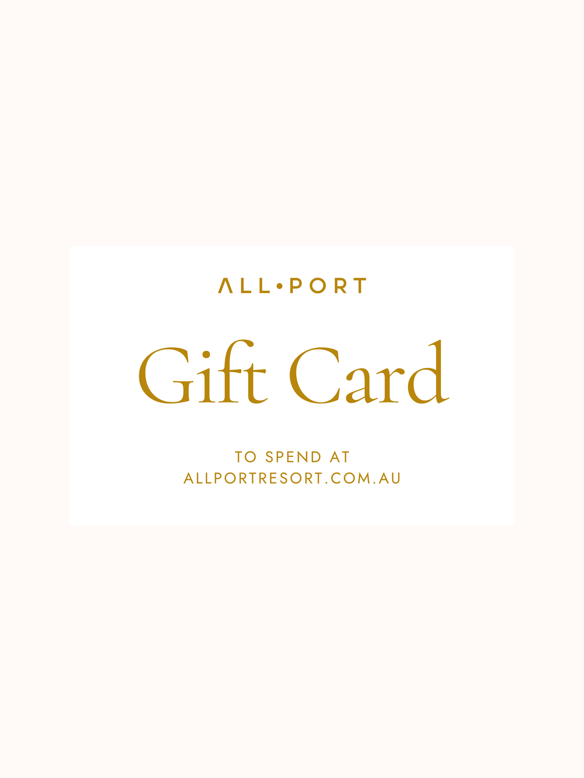 ALL•PORT Resort Gift Card